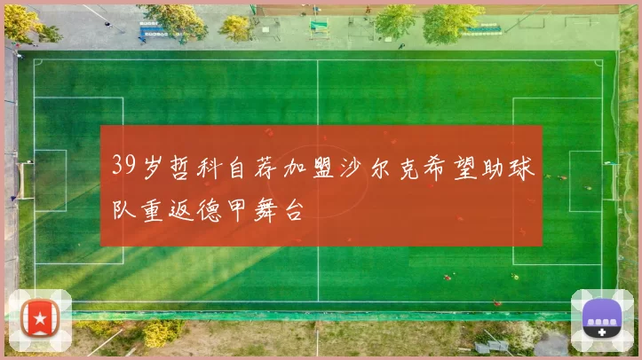 39岁哲科自荐加盟沙尔克希望助球队重返德甲舞台